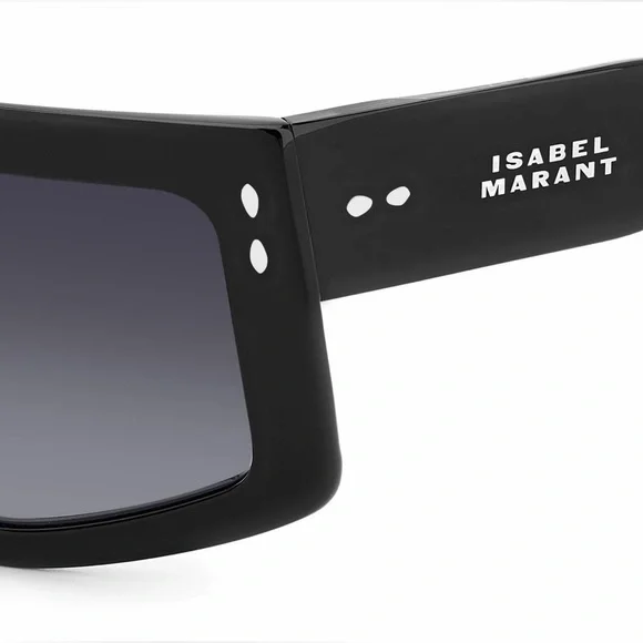 New! Isabel Marant IM0155/S 8079O Black Shield Sunglasses, Authentic - Picture 5 of 6